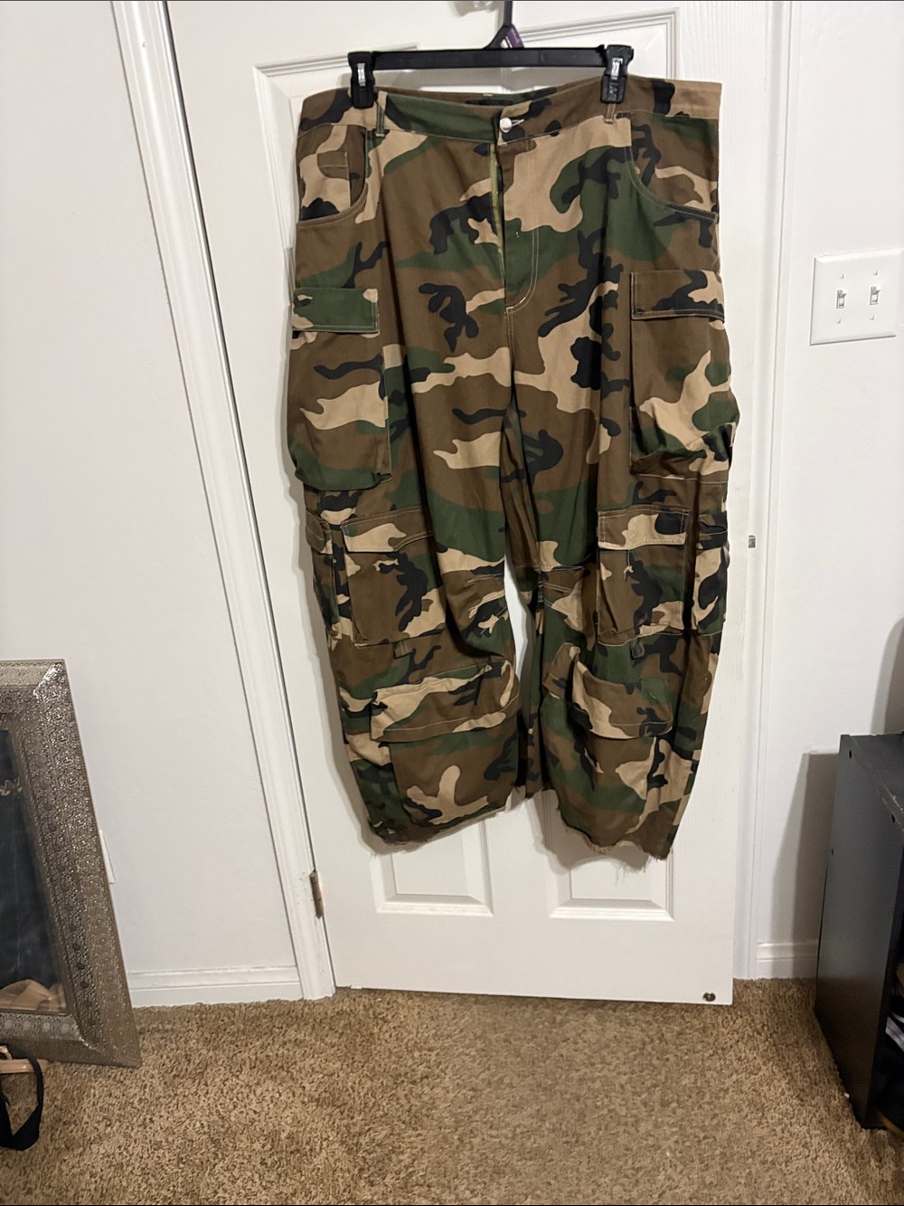 Fashion Nova Camouflage Green and Brown Piece
